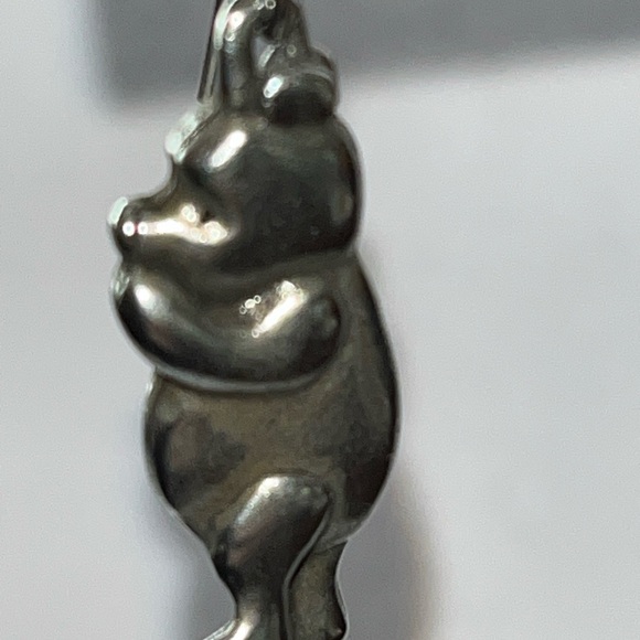 Disney Classic Winnie The Pooh Dangle Pewter Earrings vintage - Picture 7 of 9